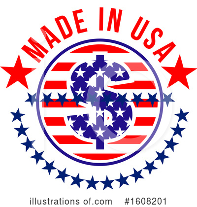Made In America Clipart #1608201 by Vector Tradition SM