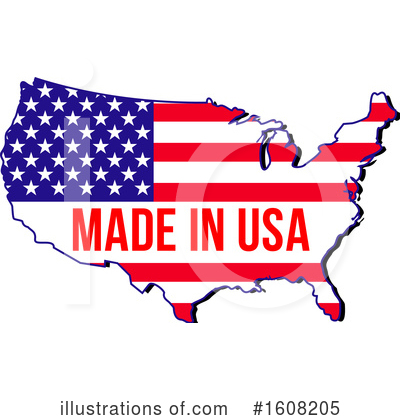 Made In America Clipart #1608205 by Vector Tradition SM