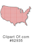 Usa Map Clipart #62935 by djart