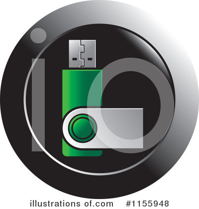 Flash Drive Clipart #1155948 by Lal Perera