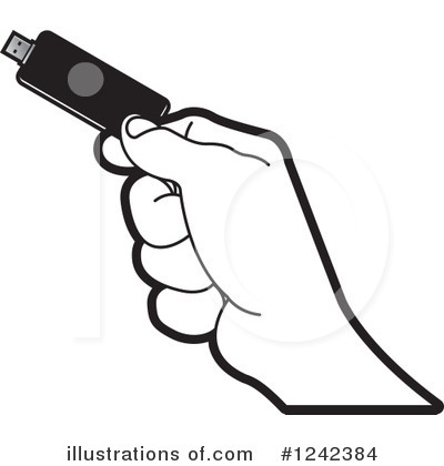 Flash Drive Clipart #1242384 by Lal Perera