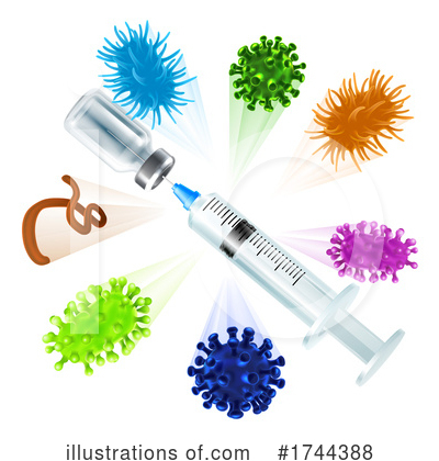 Germs Clipart #1744388 by AtStockIllustration