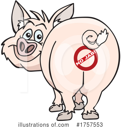 Pig Clipart #1757553 by Dennis Holmes Designs