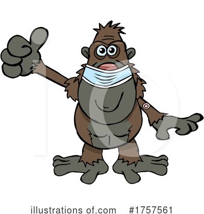 Monkey Clipart #1757561 by Dennis Holmes Designs
