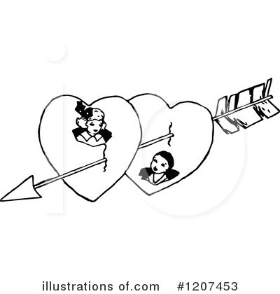 Royalty-Free (RF) Valentine Clipart Illustration by Prawny Vintage - Stock Sample #1207453