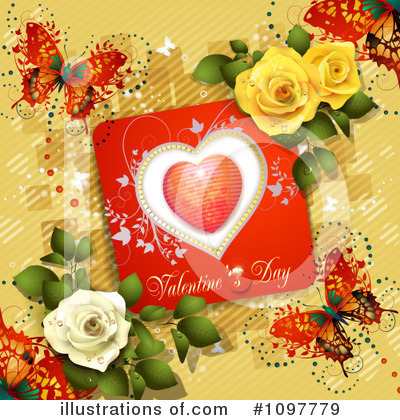 Valentine Background Clipart #1097779 by merlinul