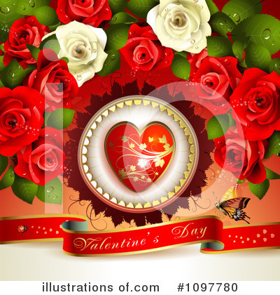 Royalty-Free (RF) Valentines Day Clipart Illustration by merlinul - Stock Sample #1097780