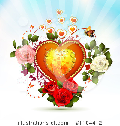 Royalty-Free (RF) Valentines Day Clipart Illustration by merlinul - Stock Sample #1104412