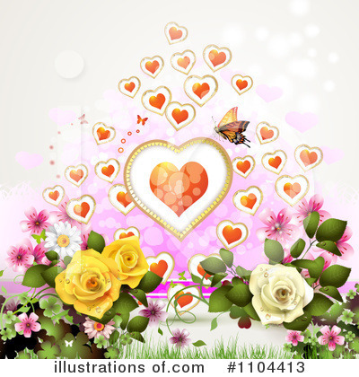 Royalty-Free (RF) Valentines Day Clipart Illustration by merlinul - Stock Sample #1104413