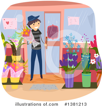 Flower Shop Clipart #1381213 by BNP Design Studio