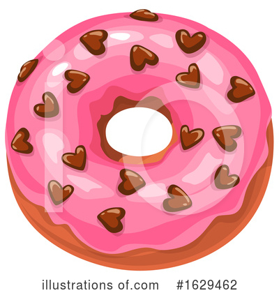 Donut Clipart #1629462 by Vector Tradition SM