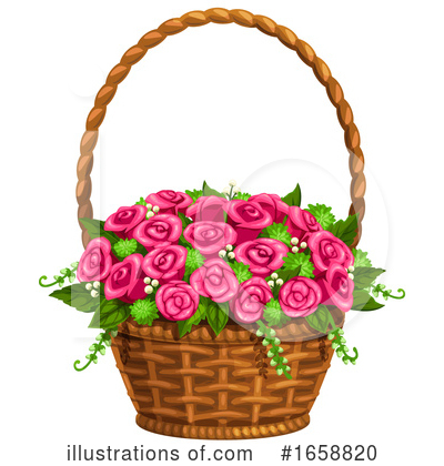 Basket Clipart #1658820 by Vector Tradition SM