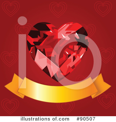 Royalty-Free (RF) Valentines Day Clipart Illustration by Pushkin - Stock Sample #90507
