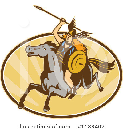 Royalty-Free (RF) Valkyrie Clipart Illustration by patrimonio - Stock Sample #1188402