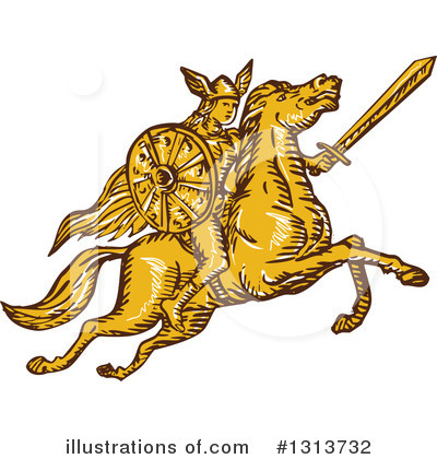 Royalty-Free (RF) Valkyrie Clipart Illustration by patrimonio - Stock Sample #1313732
