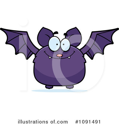 Flying Bat Clipart #1091491 by Cory Thoman