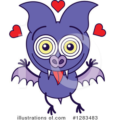 Royalty-Free (RF) Vampire Bat Clipart Illustration by Zooco - Stock Sample #1283483
