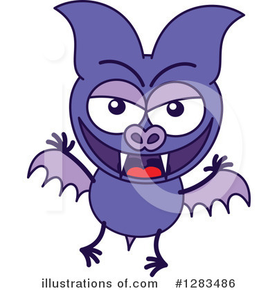 Royalty-Free (RF) Vampire Bat Clipart Illustration by Zooco - Stock Sample #1283486