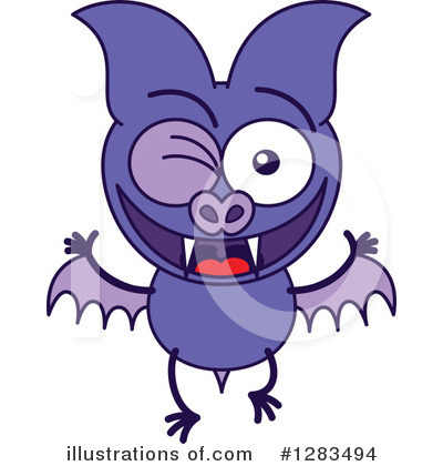 Royalty-Free (RF) Vampire Bat Clipart Illustration by Zooco - Stock Sample #1283494