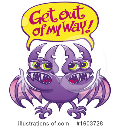 Royalty-Free (RF) Vampire Bat Clipart Illustration by Zooco - Stock Sample #1603728