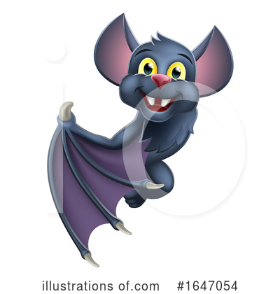 Flying Bats Clipart #1647054 by AtStockIllustration