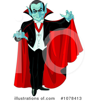 Royalty-Free (RF) Vampire Clipart Illustration by Pushkin - Stock Sample #1078413