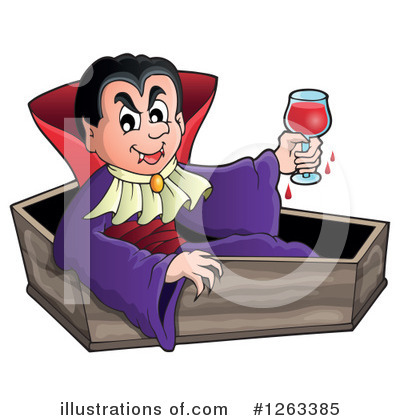 Royalty-Free (RF) Vampire Clipart Illustration by visekart - Stock Sample #1263385