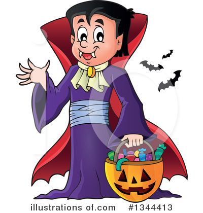Royalty-Free (RF) Vampire Clipart Illustration by visekart - Stock Sample #1344413