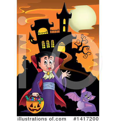 Royalty-Free (RF) Vampire Clipart Illustration by visekart - Stock Sample #1417200