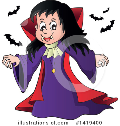 Royalty-Free (RF) Vampire Clipart Illustration by visekart - Stock Sample #1419400