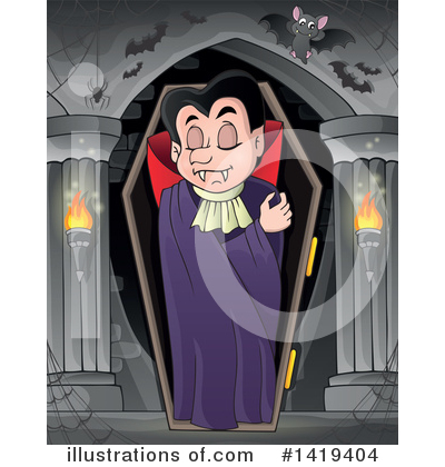 Royalty-Free (RF) Vampire Clipart Illustration by visekart - Stock Sample #1419404