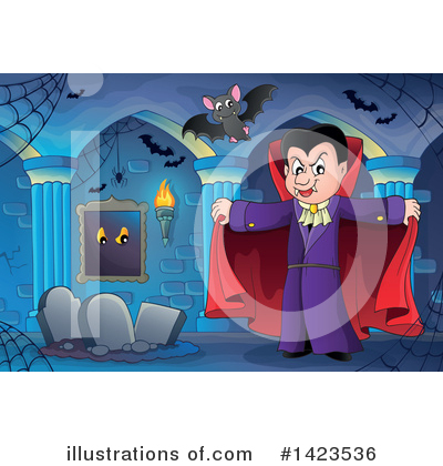 Royalty-Free (RF) Vampire Clipart Illustration by visekart - Stock Sample #1423536