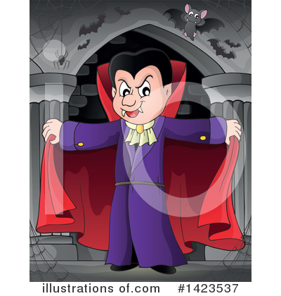 Royalty-Free (RF) Vampire Clipart Illustration by visekart - Stock Sample #1423537