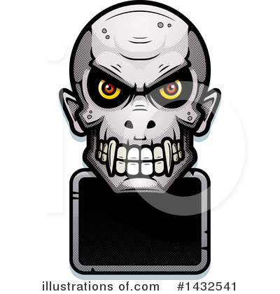 Royalty-Free (RF) Vampire Skull Clipart Illustration by Cory Thoman - Stock Sample #1432541