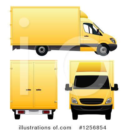 Moving Van Clipart #1256854 by vectorace