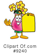 Vase Of Flowers Clipart #9240 by Mascot Junction