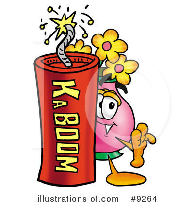Vase Of Flowers Clipart #9264 by Mascot Junction