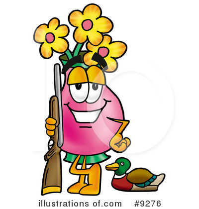 Vase Of Flowers Clipart #9276 by Mascot Junction