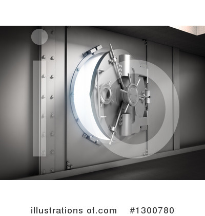 Royalty-Free (RF) Vault Clipart Illustration by Mopic - Stock Sample #1300780