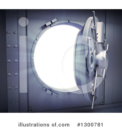 Royalty-Free (RF) Vault Clipart Illustration by Mopic - Stock Sample #1300781