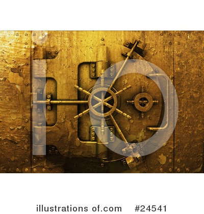 Royalty-Free (RF) Vault Clipart Illustration by KJ Pargeter - Stock Sample #24541
