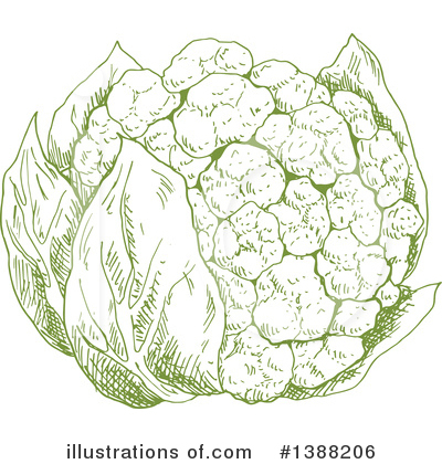 Royalty-Free (RF) Vegetable Clipart Illustration by Vector Tradition SM - Stock Sample #1388206