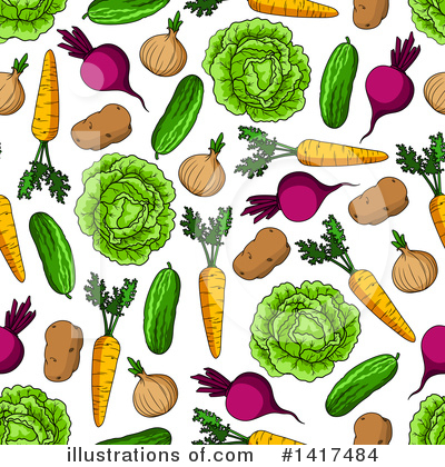 Royalty-Free (RF) Vegetable Clipart Illustration by Vector Tradition SM - Stock Sample #1417484