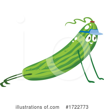 Zucchini Clipart #1722773 by Vector Tradition SM