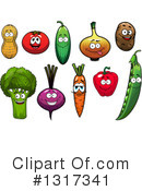 Vegetables Clipart #1317341 by Vector Tradition SM