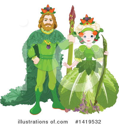Royalty-Free (RF) Vegetables Clipart Illustration by Pushkin - Stock Sample #1419532