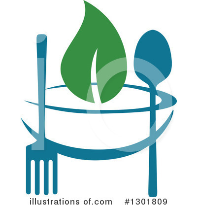Royalty-Free (RF) Vegetarian Clipart Illustration by Vector Tradition SM - Stock Sample #1301809