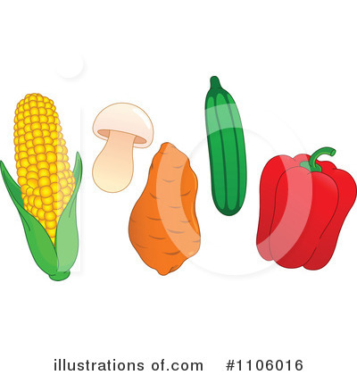 Royalty-Free (RF) Veggies Clipart Illustration by yayayoyo - Stock Sample #1106016