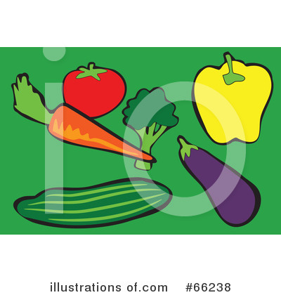 Royalty-Free (RF) Veggies Clipart Illustration by Prawny - Stock Sample #66238