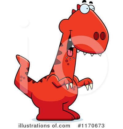 Royalty-Free (RF) Velociraptor Clipart Illustration by Cory Thoman - Stock Sample #1170673